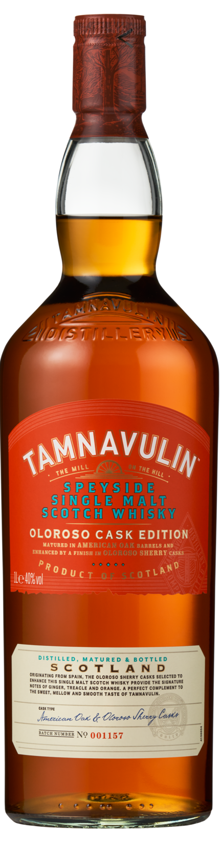 Large Tamanavulin Oloroso Bottle Transparent Background